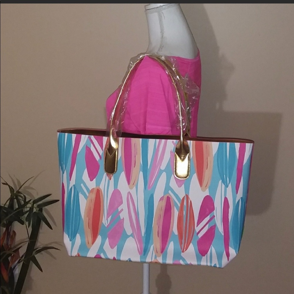 Pappagalo beach tote bag